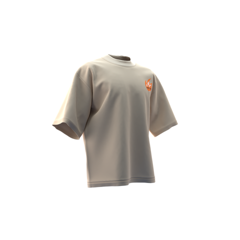 Premium Beige Embroidered Oversized T-Shirt | BeWilder Streetwear