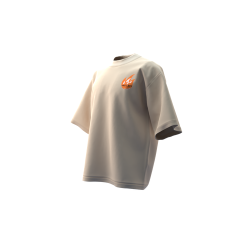 Premium Beige Embroidered Oversized T-Shirt | BeWilder Streetwear