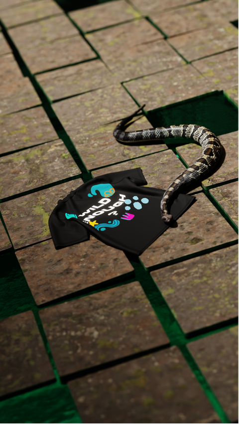 Wild Enough? Black Oversized T-Shirt | Premium Graphics